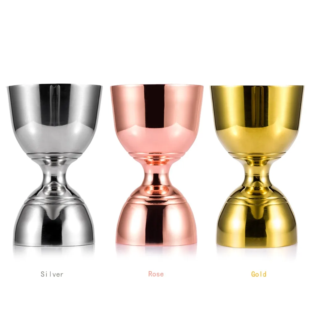 Copper Plated Stainless Steel Cocktail Jigger 30ml/60ml Bar Jigger Bell Jigger Measuring Liquor