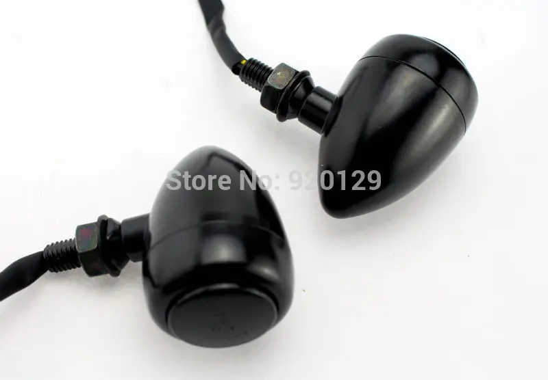 

Motorcycle Black Smoke Bullet LED Turn Signals indicator Light For Harley Suzuki Kawasaki Honda Yamaha