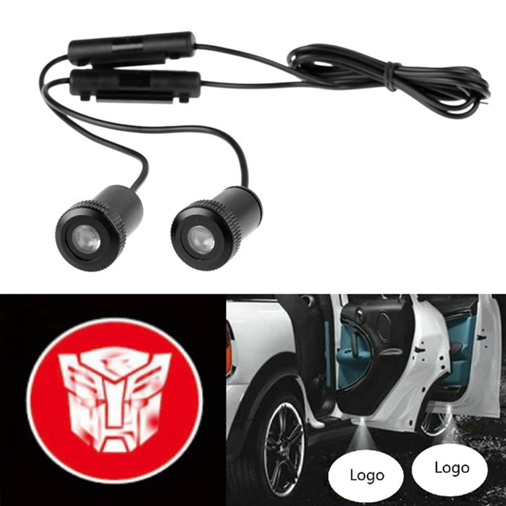 

2pcs 7W LED Car Door Light Courtesy Logo Laser Projector Ghost Shadow Lamp Lights for Transformers/BWM/Toyota/Honda/Buick