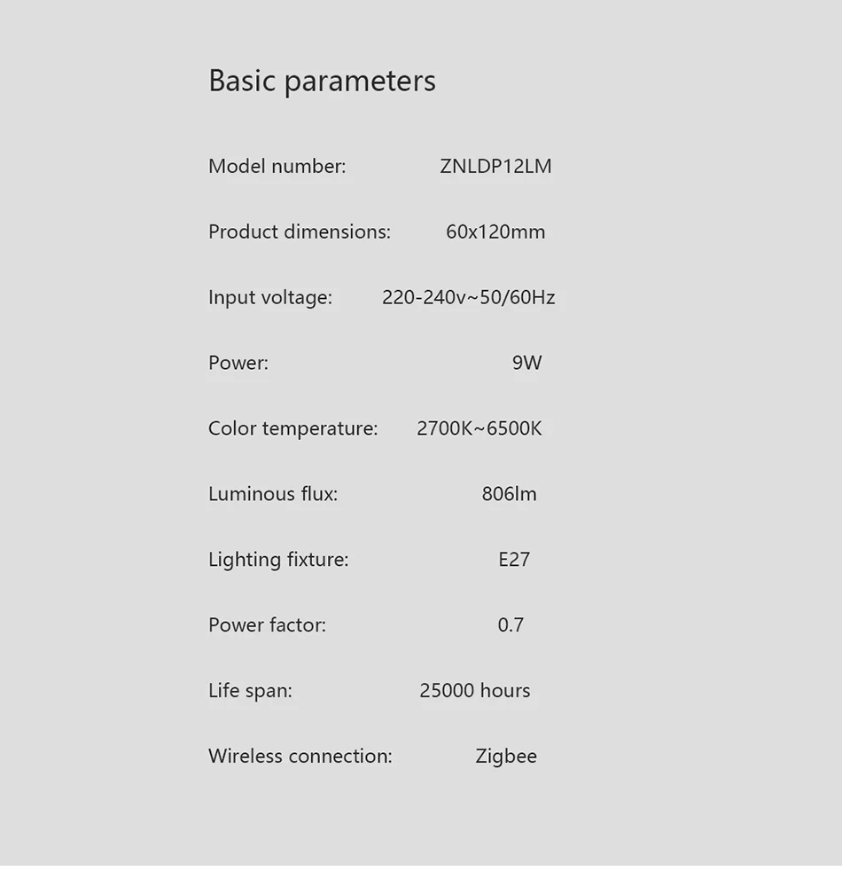 Умный светодиодный светильник Xiao mi Aqara 9W E27 2700 K-6500 K 806lum, умный светодиодный светильник белого цвета, работает с домашним комплектом и приложением mi Home