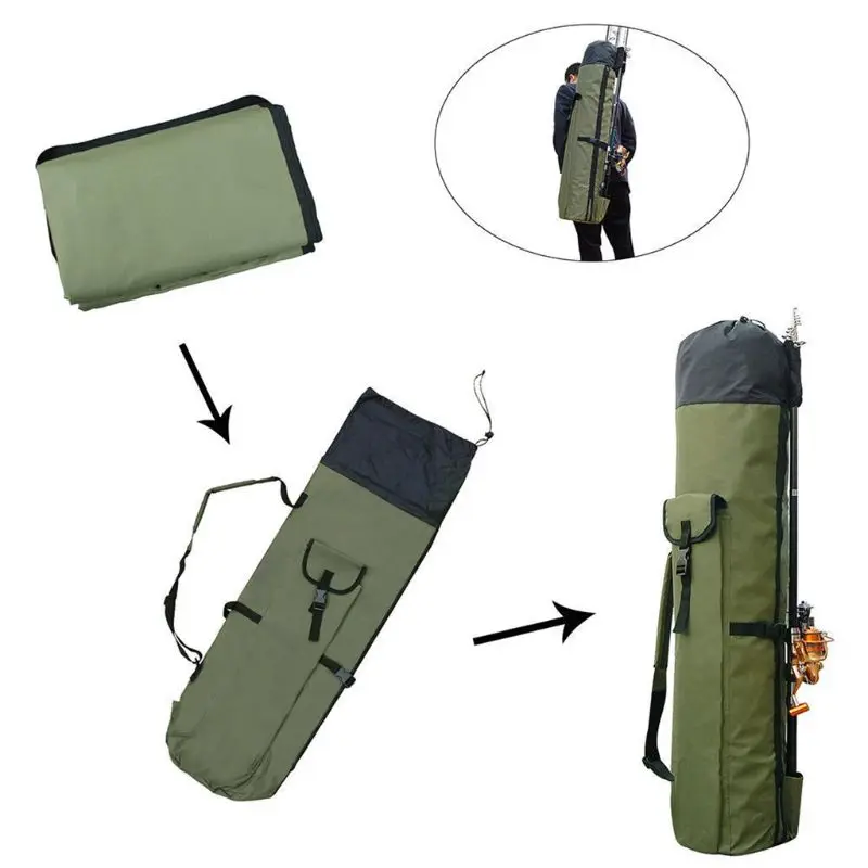 Сумка для рыбалки переноска для хранения сумки Rod Pole портативный Professional Multi-functional waterproof Oxford ткань большой емкости