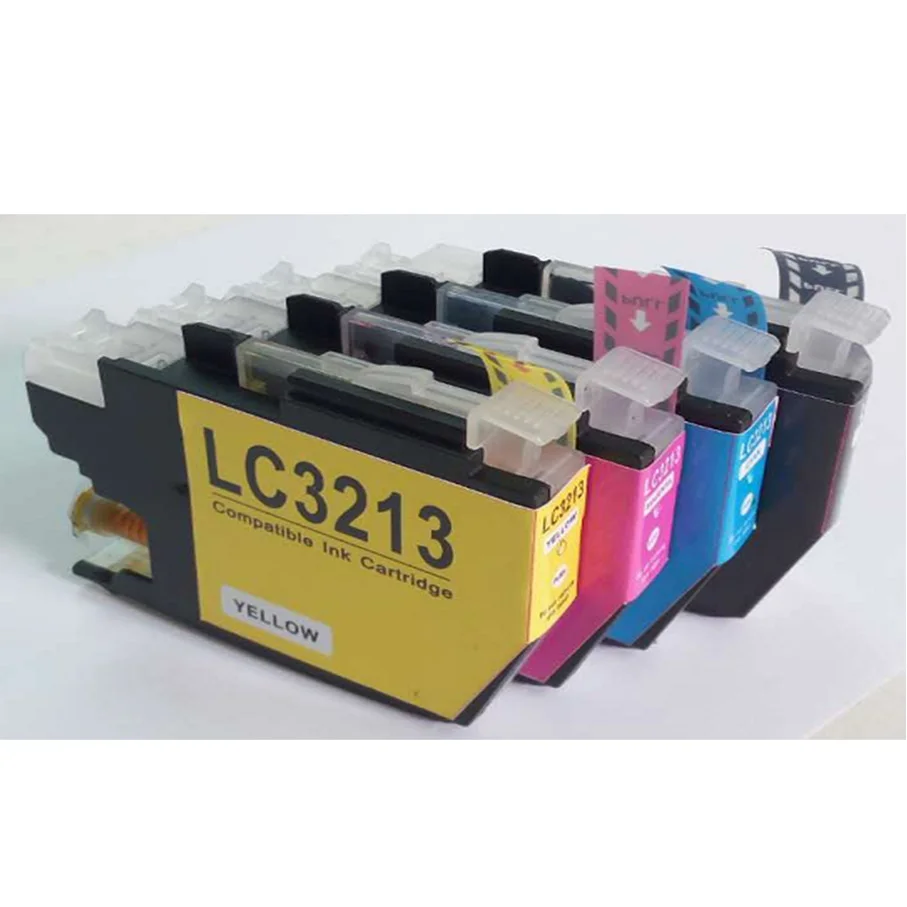 4 упаковки LC3213 картриджи для принтера Brother DCP J772DW J774DW MFC J890DW J895DW|ink cartridge|compatible ink