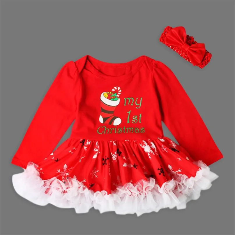 Модное платье-пачка принцессы с буквенным принтом для маленьких девочек, 4 цвета Рождественский костюм с изображением деревьев, лидер продаж года, Прямая поставка, ST27