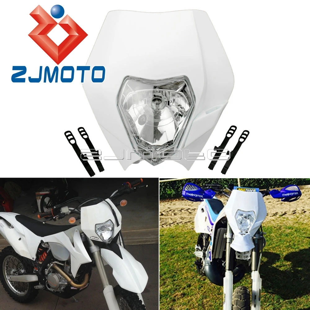 

Universal Dirt Bike Headlight Motocross Supermoto Headlight Fairing Headlamp For KTM MX XC EXC SX SXF WR DRZ KLX KX KLR