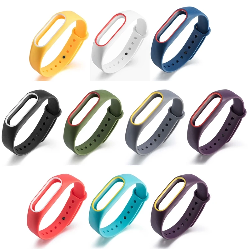 1pcs New OOTDTY Smart Wrist 2 Colors Silicon Strap WristBand Bracelet Replacement For Xiaomi MI Band | Электроника
