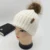 Fur Pom Pom Beanies For Ladies Men Winter Hat For Children Knitted Hat With Pompon Warm Cap Parent-child Gorros Mujer Invierno