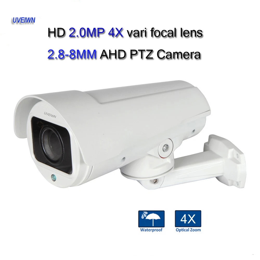 

UVEIWN 4X Motorized Zoom Lens Full HD 1080P 2.0MP AHD Color IR PTZ Bullet Camera 4X PTZ AHD2.0 AHD-H PTZ Bullet Camera