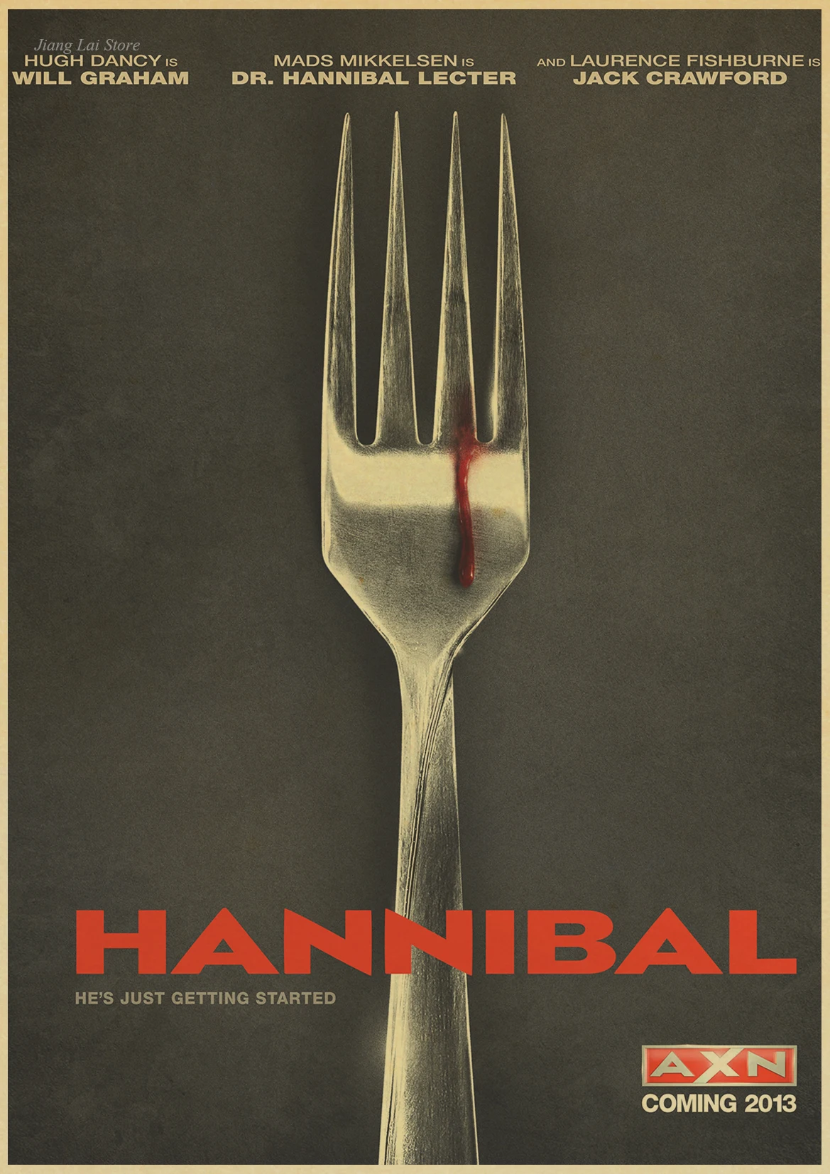 Hannibal плакат декоративная крафт-бумага живопись Макс микелсен Хью данси ужас триллер Хэллоуин живопись Ретро плакат - Цвет: K126