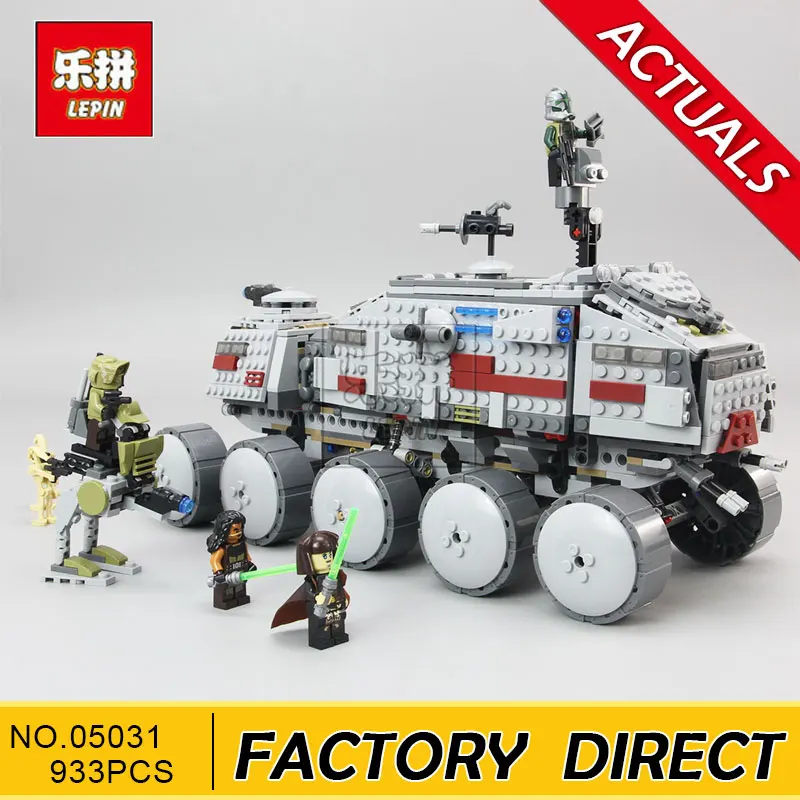

Lepin 933Pcs Star Wars Clone Turbo Tank 75151 Building Blocks Compatible with legoingly STAR WARS Toy 05031 Boys Toys Gift
