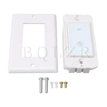 

BQLZR 10.4x4.5cm White US-X1 WiFi Touch Switch with Installation Notes US Regulatory