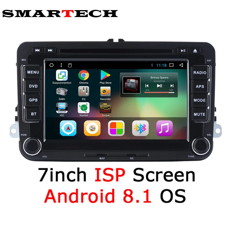 2Din VW Car DVD Multimedia Player Android 8.1 Stereo Radio For Skoda