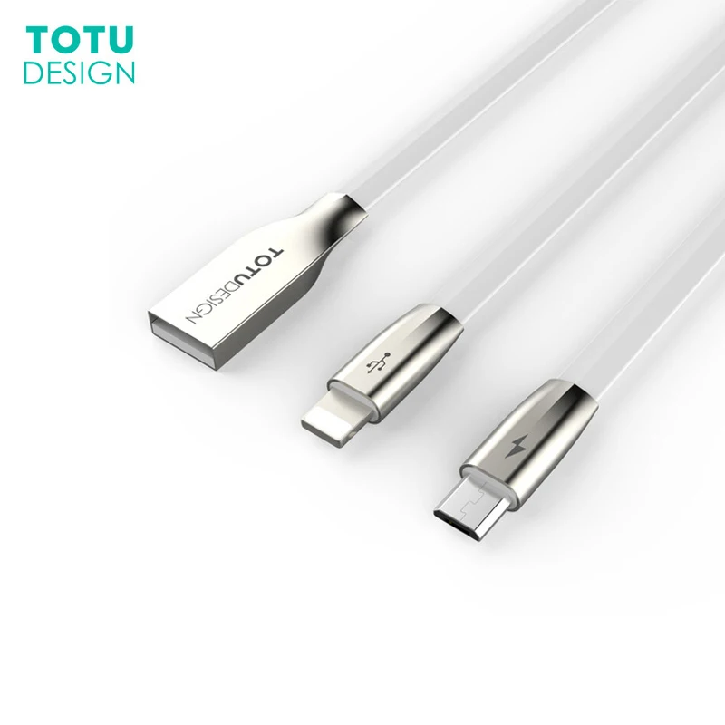 

TOTU 2-in-1 line for iPhone and Micro X TOTU for Android C-c mobile phone USB cable fast charging cable for Android Data cable