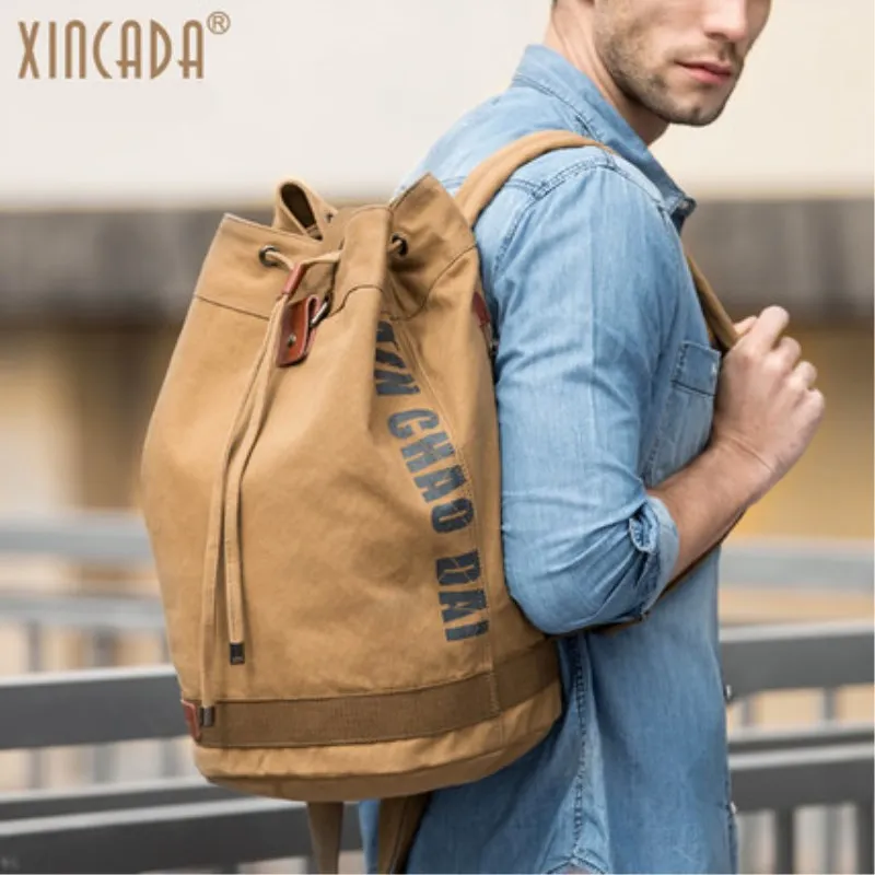

2018 Vintage Canvas Backpacks School Bags Large Capacity Laptop Backpack Men Backpack School Bookbag Rucksack Travel Backpacks