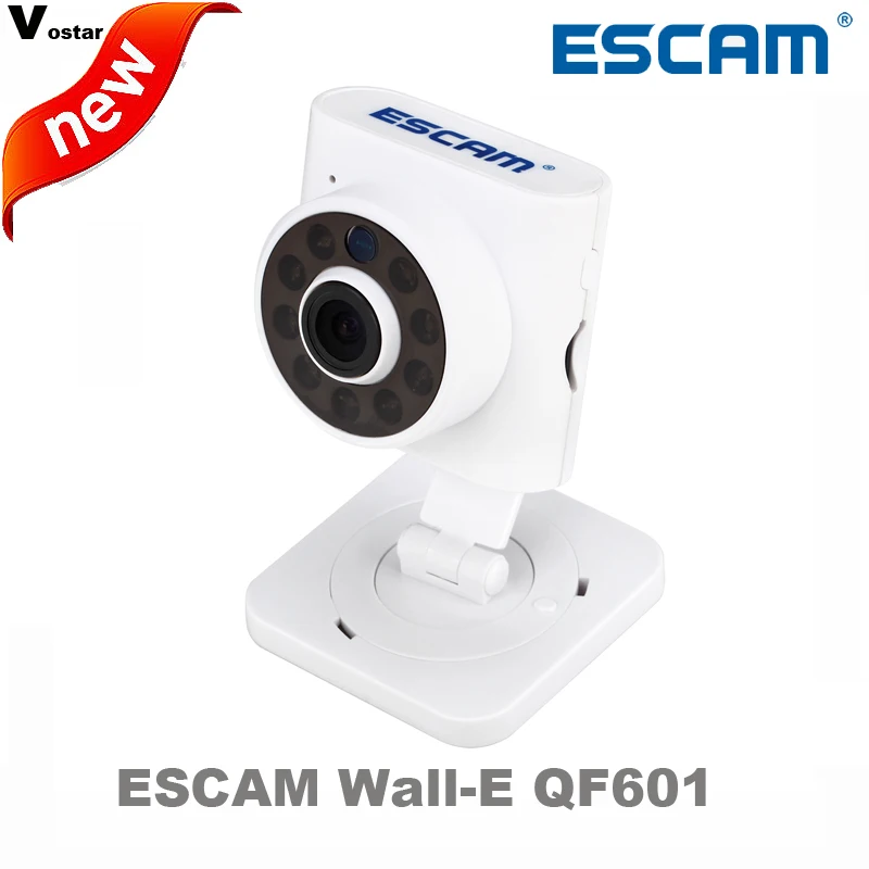 ESCAM QF601 wifi mini ip camera built in miccrophone motion detector Email alarm P2P onvif alarm