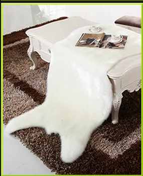 

Australia Imitation Sheepskin Wool Chair Sofa Cover Long Hairy Carpet Seat Pad Plain Skin Fur Plain Fluffy Area Rugs Washable