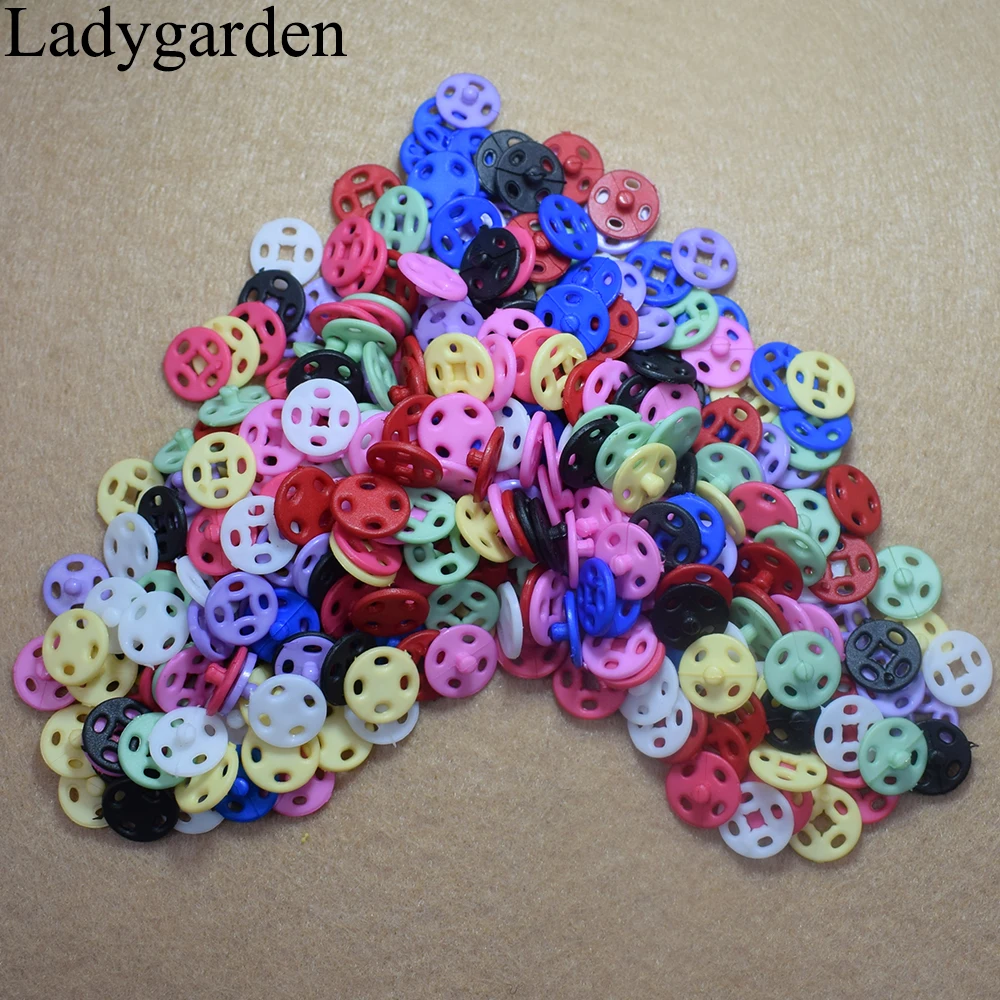 20PCS 15MM Plastic Snap Button Multi Option Plastic Snaps Buttons