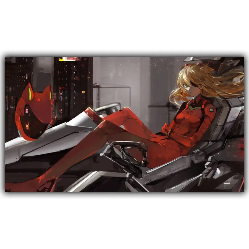 

Neon Genesis Evangelion Poster Popular Classic Japanese Anime Home Decor Silk Poster Picture Print Wall Decor 30x53cm 50x89cm
