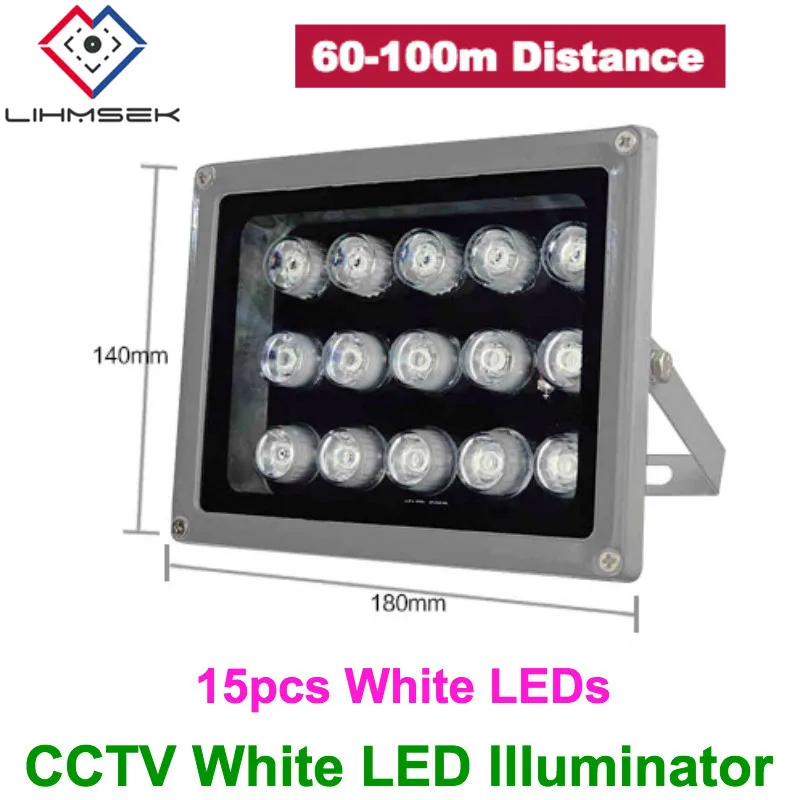 Lihmsek AC220V AU Plug 15 шт. Массив белых светодиодов осветитель Света CCTV белый свет