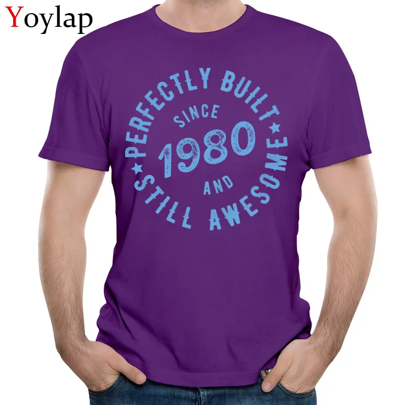  Mens T Shirts Printed On Print Short Sleeve Summer/Fall Tops Shirt Latest O Neck 100% Cotton Tee-Shirt Printed purple
