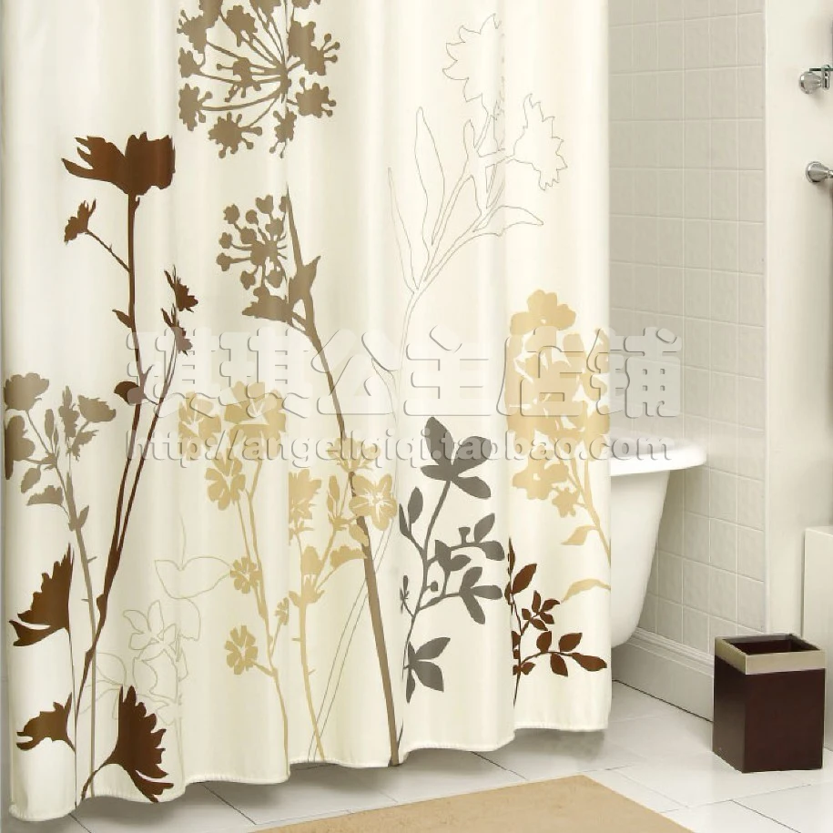 European Elegant American Thick Waterproof Polyester Shower Curtain