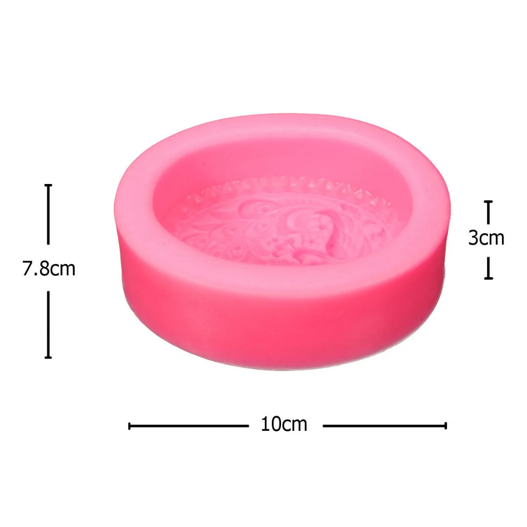 Oval Peacock DIY Soft Silicone Candy Cake Soap Molds Craft Handmade Mould Tool
