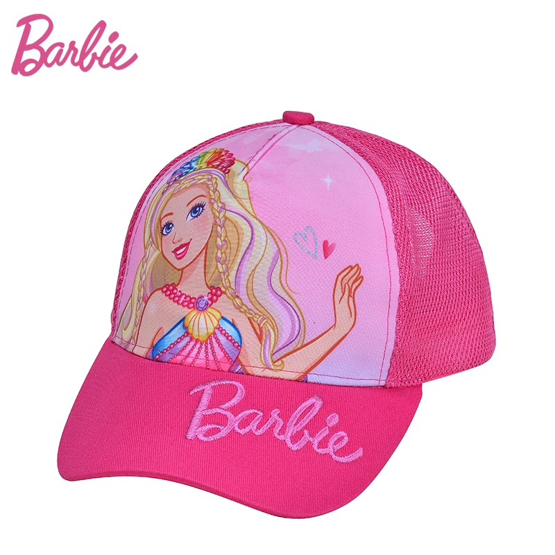 Barbie 100 Brand Autumn Girl Baseball Cap for Girls Kids Sun Hats