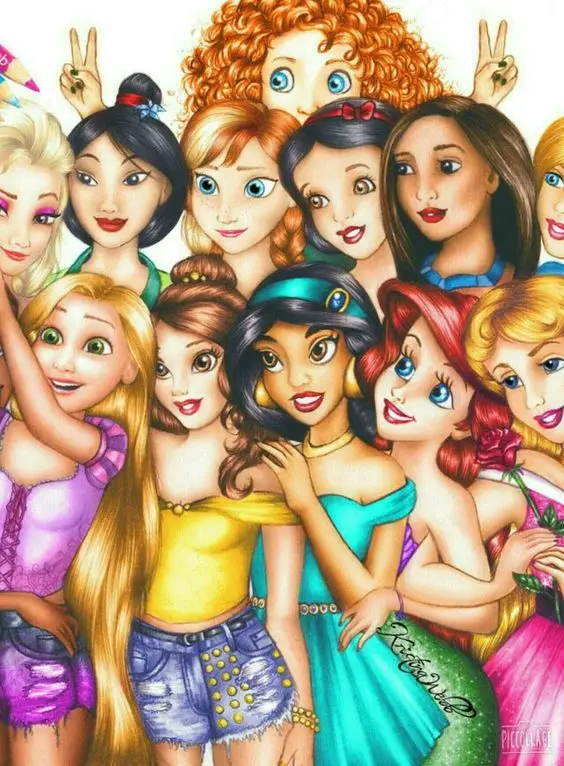 

Diy 5d diamond painting full square cartoon princess 3D rhinestone crystal mosaic sewing embroidery artwork