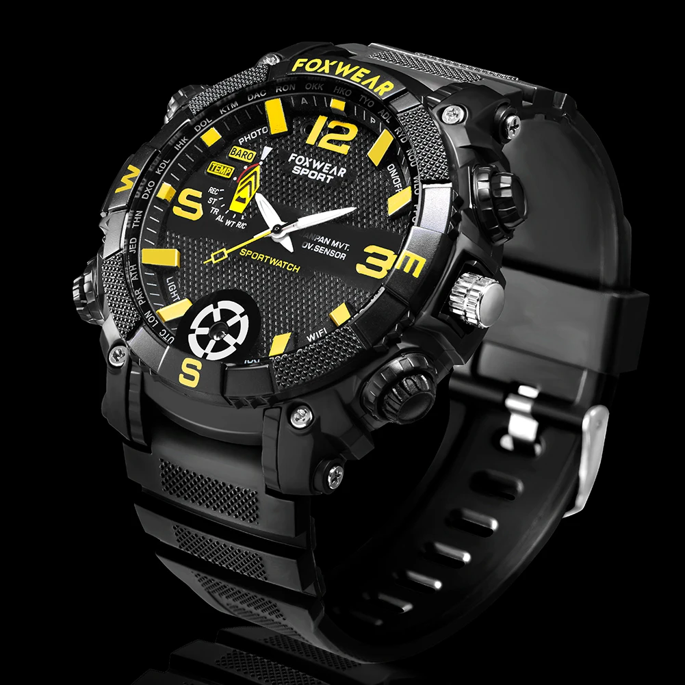 

Memory Card Smart WIFI Digital Magnetic Charging With Camera Sports Watch Led HD Waterproof Wrist Built In Outdoor Lighting