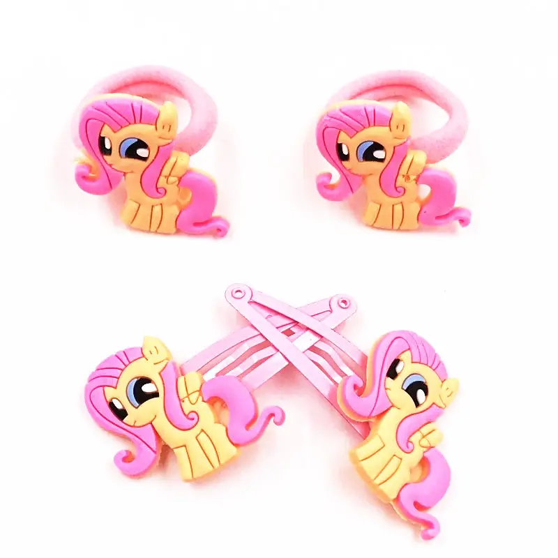 4 шт. заколки для волос My little Baoli Poni Horse unicorn обруч заколка аксессуары девочек