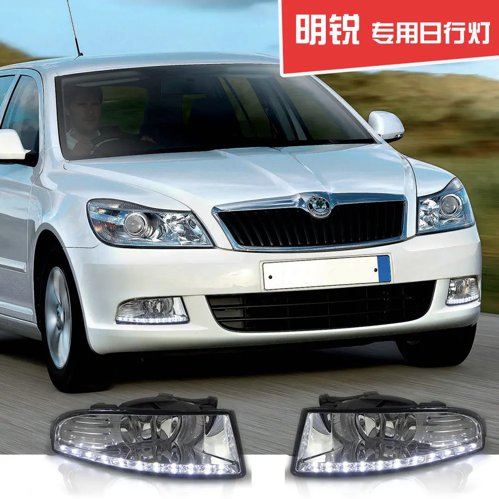 

SNCN LED DRL for Skoda Octavia A5 2011 2012 2013 Daytime Running Light with Fog Lamp House accessories