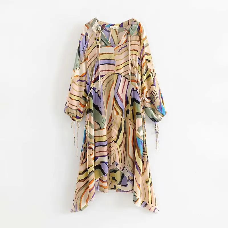 

New arrival LJ85-60192 Fashionable and Colorful Dresses in Europe and America