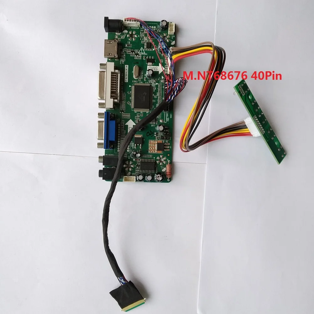 Комплект для N116BGE-LA1 VGA DVI светодиодный DIY контроллер плата LVDS 40pin панель экрана HDMI lcd 1366X768 11," монитор M. N68676