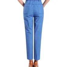 Эластичной талией мама Женские джинсы Жан mujer стрейч большие размеры 5xl синие женские Панталон Жан femme одежда с высокой талией черные джинсы бойфренды зима высокие джинсы стрейч джинсы на высокой талии