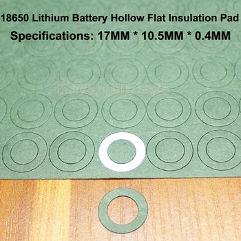 

100pcs/lot 18650 Lithium Battery Anode Hollow Flat Insulation Gasket Meson Barley Paper Pad Diy Fittings