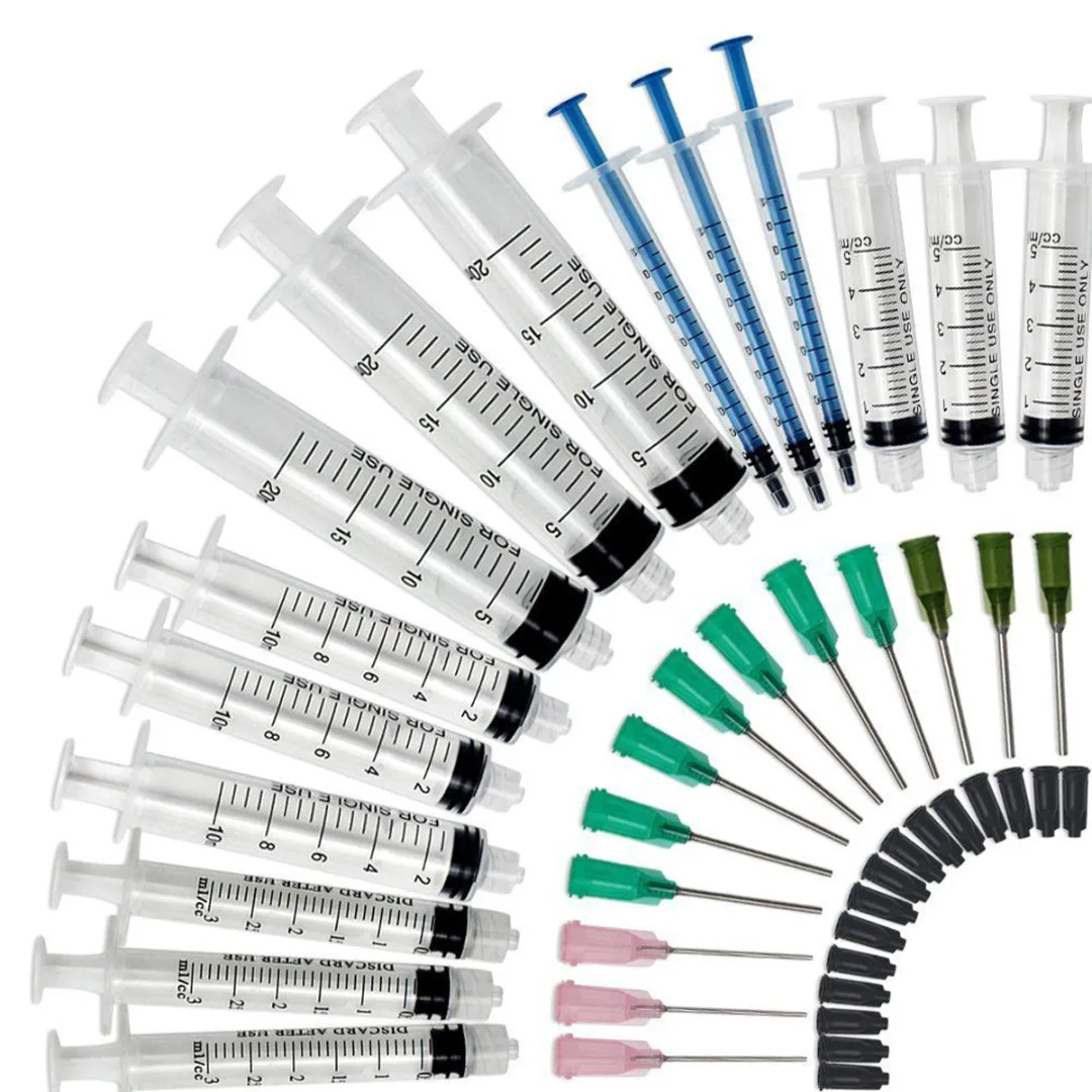 

15 Pack Plastic Syringe 20ml 10ml 5ml 3ml 1ml Slip Syringes for Oil Or Glue Applicator Essential Ail Flat Back Rhinestones