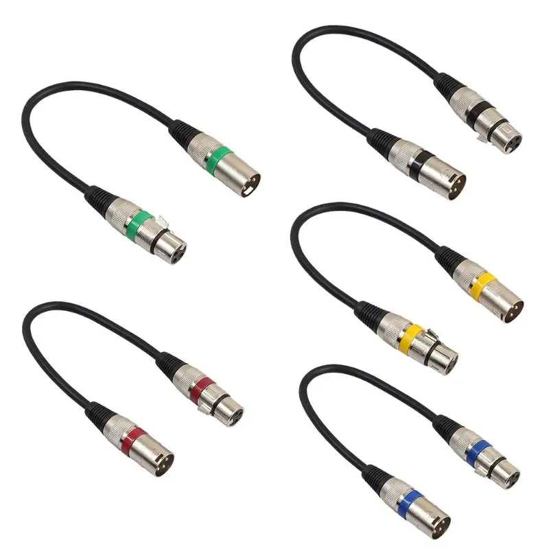 

30cm 3Pin XLR Cable Male to Female M/F jack Audio Cable for Microphone Mixer XLR to XLR Extension Cable