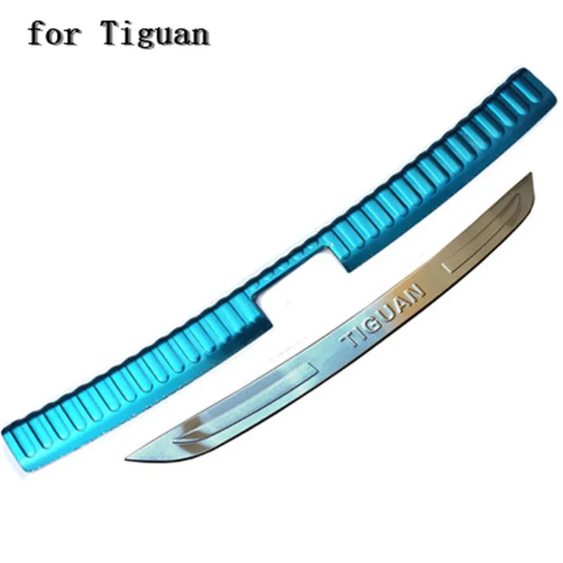 

Car accessories Stainless Steel Rear Bumper Protector Sill Trunk Tread Plate Trim for Volkswagen Tiguan 2010-2018 Car styling