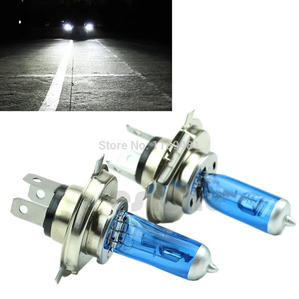 

Hot 2x Super White H4 100W 9003 HB2 Bi-Xenon HID High Low Beam Headlight Bulb 6000K