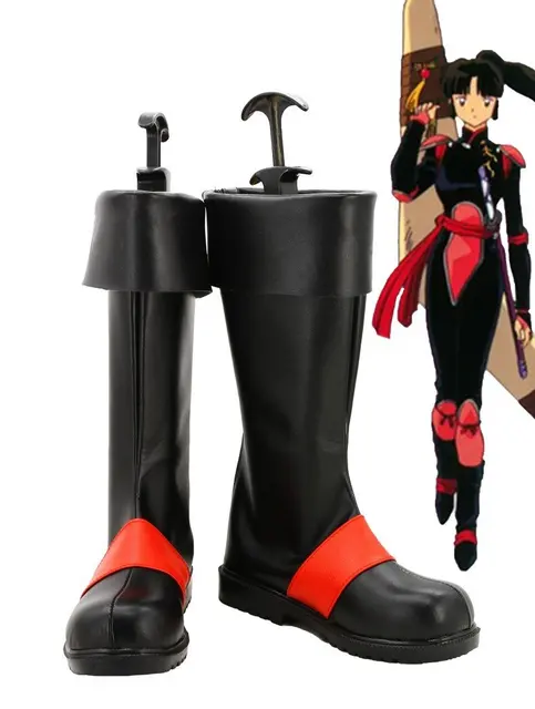 Inuyasha Anime Sango Cosplay Shoes Boots Custom Made Inuyasha Anime Sango Cosplay Shoes Boots Custom Made