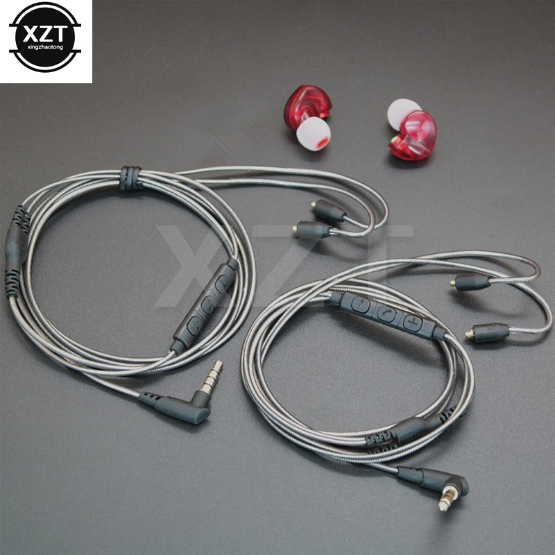 Кабель для Shure SE215 SE425 SE535 SE846 UE900 сменный шнур разъема MMCX провода наушников с