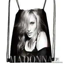 Custom Madonna Drawstring Backpack Bag Cute Daypack Kids Satchel (Black Back) 31x40cm#2018612-01-(15)