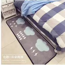 50X150/50X170 см скандинавский короткий коврик на кухню коврик Домашний Декор серый Стильный Коврик Противоскользящий коврик для ванной комнаты коврик для окна