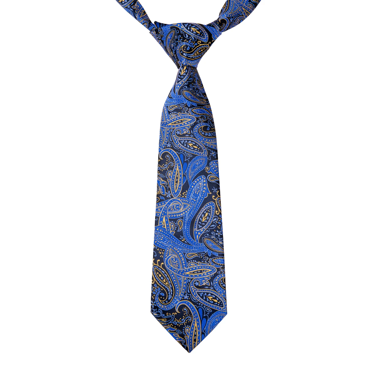 Hi Tie 6cm Children's Tie Silk Blue Boys Students Baby Suit Necktie