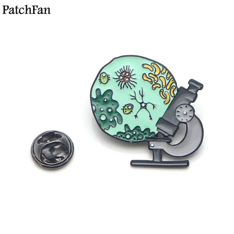 1 20 шт./лот Patchfan медицинские принадлежности микроскоп цинковые булавки для мужчин и женщин рубашка Шарм одежда рюкзак медаль значки Броши A1861 - Цвет: 1