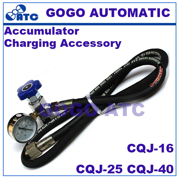 

High quality hydraulic accumulator charging accessory CQJ-16 CQJ-25 CQJ-40 thread M14*1.5 CQJ type nitrogen N2 tools NXQ series
