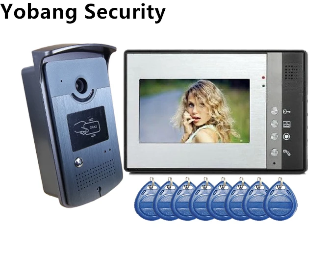 Yobang Security freeship 7 font b Video b font Door Phone Doorbell door Intercom IR Camera