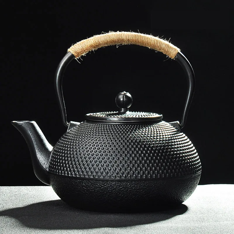 

Authentic Japanese Cast Iron Teapot Set Tea Pot Tetsubin Kettle Drinkware 800ml Kung Fu Infusers Metal Net Filter Cooking Tools