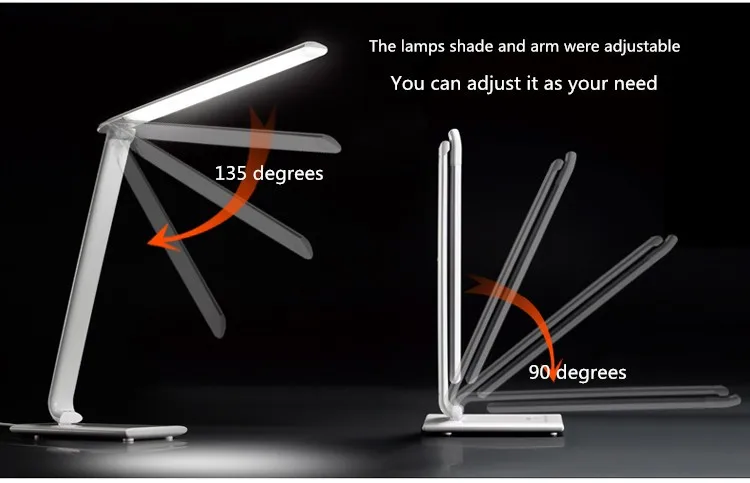 Новинка,, 10 Вт, TZ-008K, светодиодный, защита глаз, светодиодный, настольная лампа, регулируемый, рабочий, для учебы, светильник, диммер, настольная лампа, для чтения книг, светодиодный, Складная Лампа