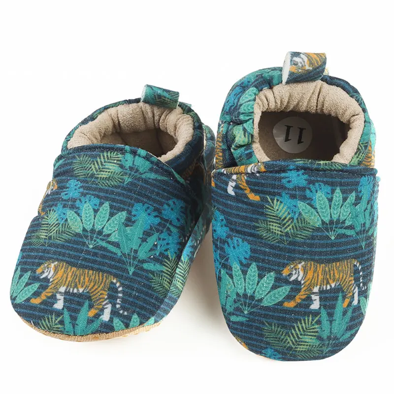[Simfamily] Детская обувь для маленьких мальчиков и девочек; мягкая обувь для малышей; милая детская обувь с цветочным принтом для новорожденных; обувь для малышей - Color: 03