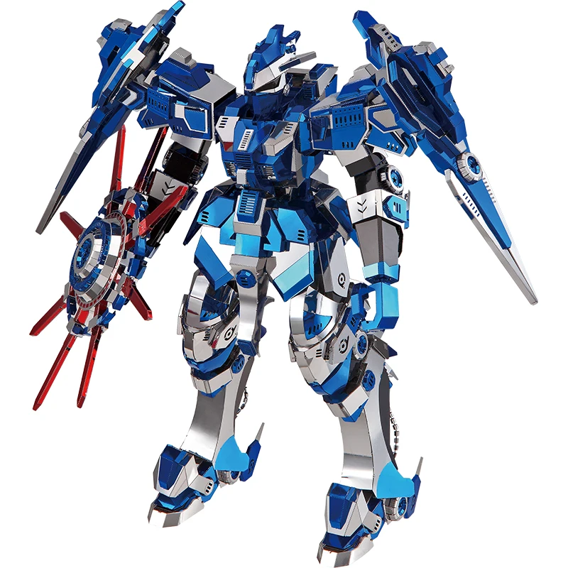 

Piececool 3D Metal Puzzle Figure Toy Blue Magnetic Rotation model Educational Puzzle 3D Models Gift Jigsaw Toys For Children